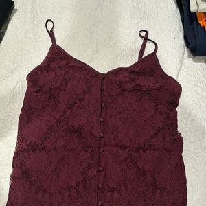 Abercrombie burgundy beautiful top